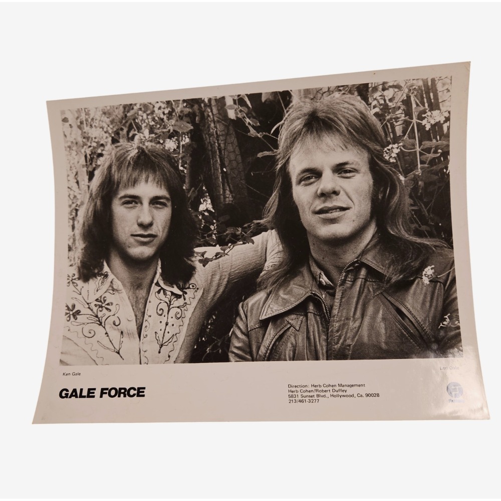 Vintage 70s Gale Force Ken Gale Ues Rock Music 8x10 Press Photo Blues